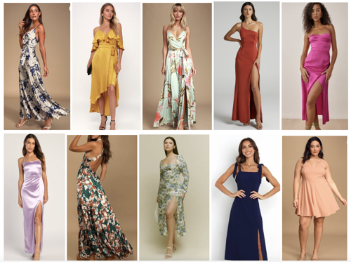black tie wedding guest dress